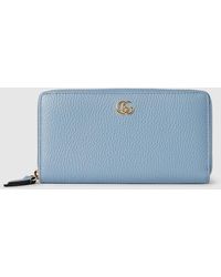 Gucci - Gg Marmont Zip Around Wallet, Leather - Lyst