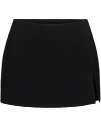 Acne Studios - Wool Blend Mini Skirt - Lyst