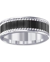 Macy's - Black Ceramic & Stainless Steel Band - Lyst