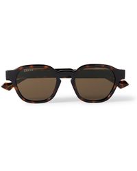 Gucci - La Piscine Round-Frame Acetate And-Tone Sunglasses - Lyst