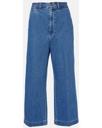 Polo Ralph Lauren - Cropped Wide-leg Jeans - Lyst