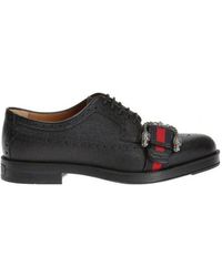 Gucci - Logo Striped Casual Business Shoes - Lyst