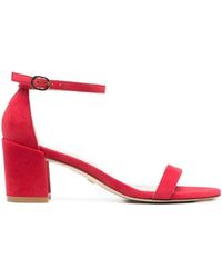 Stuart Weitzman - One Word With Thick High-Heeled Sandals - Lyst