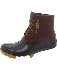 Sperry Top-Sider - Saltwater Leather Ankle Rain Boots - Lyst