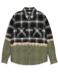 Amiri - Bleach Bandana Plaid Button Down Shirt - Lyst