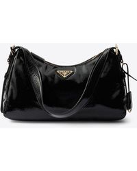 Prada - Medium Aimée Naplak Leather Shoulder Bag - Lyst