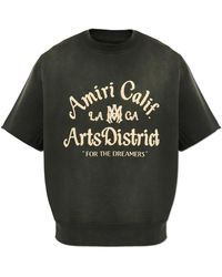 Amiri - T-Shirt With Embroidered Logo - Lyst