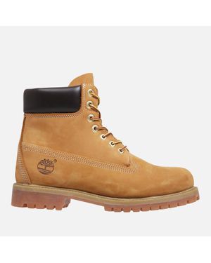 Timberland 6 Premium Waterproof Boot (Wheat Nubuck Leather) Lace-Up Boots - Brown