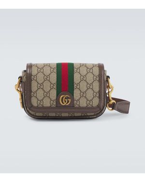 Gucci Ophidia Gg Canvas Super Mini Crossbody Bag - Multicolor