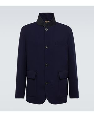 Loro Piana Roadster Wool Jacket - Blue