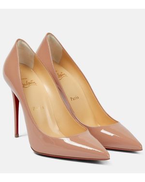 Christian Louboutin Kate 100 Patent Pump - Brown