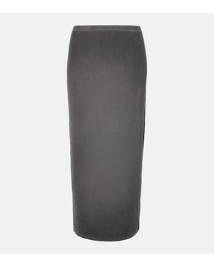 Acne Studios Mid-rise Midi Skirt - Gray