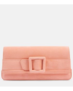 Manolo Blahnik Maygot Suede Clutch - Pink