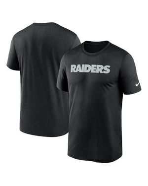 Nike Las Vegas Raiders Primetime Legend Wordmark Performance T-Shirt - Black