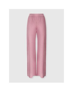 Missoni Straight-Leg Jacquard Pants - Pink