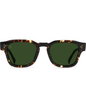 Raen Rece 51Mm Polarized Square Sunglasses - Green