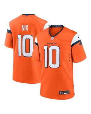 Nike Bo Nix Denver Broncos Player Game Jersey - Orange