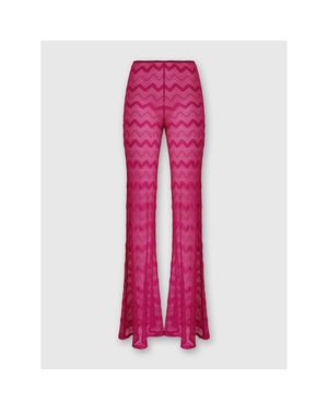 Missoni Flare Cover-Up Pants - Pink