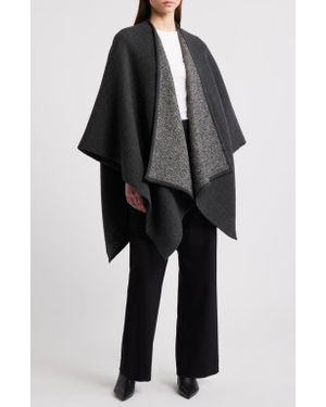 Vince Wool Blend Wrap - Black