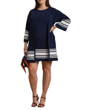 Ralph Lauren Cap Sleeve Knit Dress - Blue