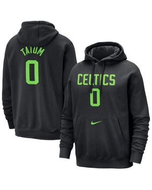 Nike Jayson Tatum Boston Celtics 2024/25 City Edition Name & Number Pullover Hoodie - Black