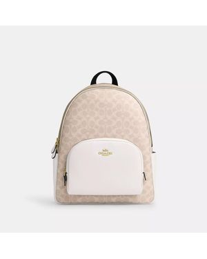 COACH Large Court Backpack - Natural