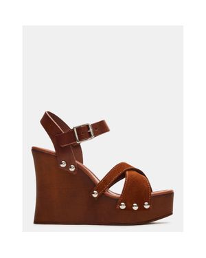 Steve Madden Vista Cognac Suede - Brown