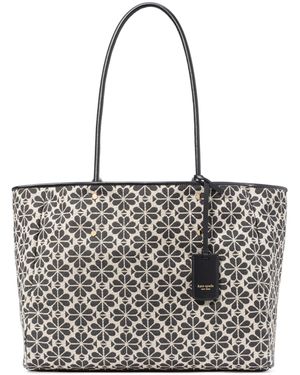 Kate Spade Spade Flower Jacquard Large Everything Tote - Gray