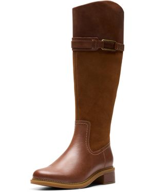 Clarks Maye Carly Buckle Strap Boot () - Brown