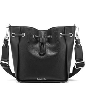 Calvin Klein Holt Drawstring Crossbody - Black