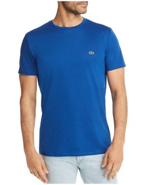 Lacoste S Short Sleeve Crew Neck Pima Cotton Jersey T-shirt - Blue