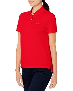 Lacoste Classic Fit Short Sleeve Petit Piqué Polo - Red