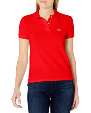 Lacoste Classic Fit Short Sleeve Petit Piqué Polo - Red