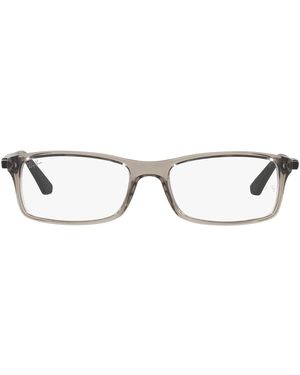 Ray-Ban Rx7017 Rectangular Prescription Eyewear Frames - Black