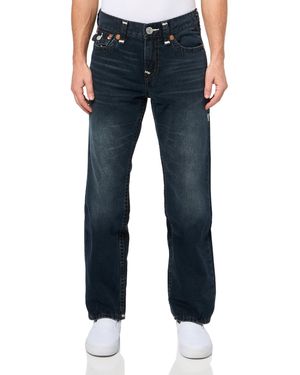 True Religion Ricky Super T Flap 1/2" Jeans - Blue