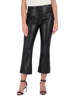 BCBGMAXAZRIA Side Zip Faux Skinny Leg Leather Pant - Black