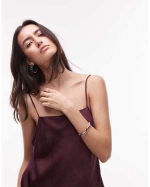 Mango Satin Cami Top - Purple