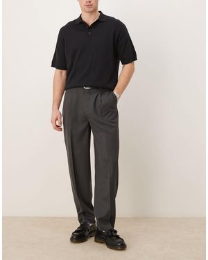 ASOS Smart Oversized Tapered Pants - Black