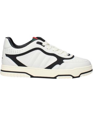 Gucci Sneakers Re Web Man Leather White/black - Wit