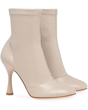 Gianvito Rossi Larue Booties - White