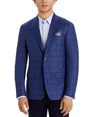 Robert Graham Windowpane Plaid Slim Fit Sport Coat - Blue