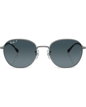 Ray-Ban Round Sunglasses, 55Mm - Gray