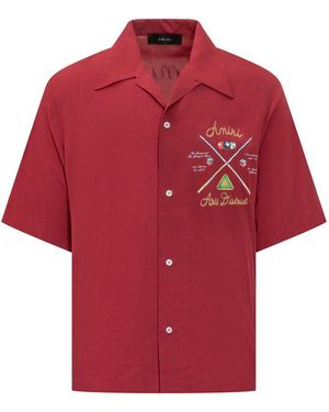 Amiri Pool Cue Bowling Shirt - Red