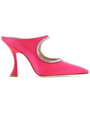 Stuart Weitzman Xcurve Slip-On Mules - Pink