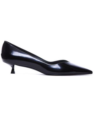 Stuart Weitzman Eva Pointed Toe Pumps - Blue