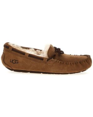 UGG Dakota Lace-Up Slippers - Brown