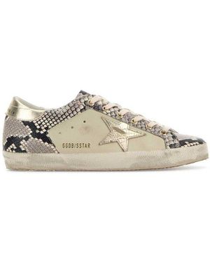 Golden Goose Super Star Lace-Up Sneakers - Natural