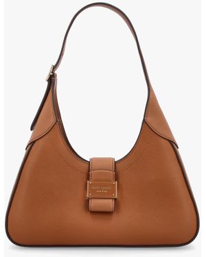 Kate Spade Nouveau Small Cavern Clay Leather Shoulder Bag - Brown