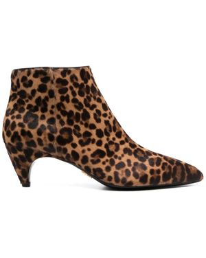 Prada Pointed Toe Boots - Brown