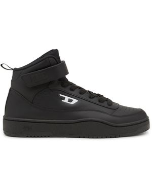 DIESEL Mid Top Sneaker - Black